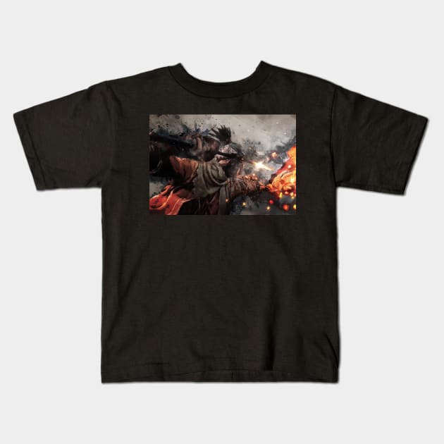 Sekiro - Deathblow Kids T-Shirt by boothilldesigns